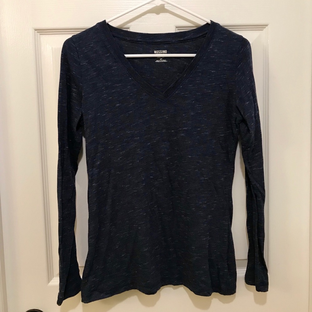 MOSSIMO SUPPLY CO. Navy Blue Long Sleeve Shirt